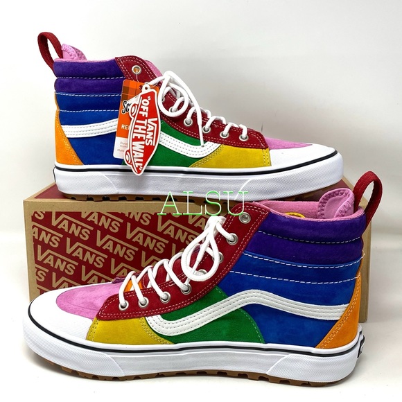 VANS SK8-HI MTE 2.0 DX Suede Rainbow Men’s Boots - Picture 9 of 11